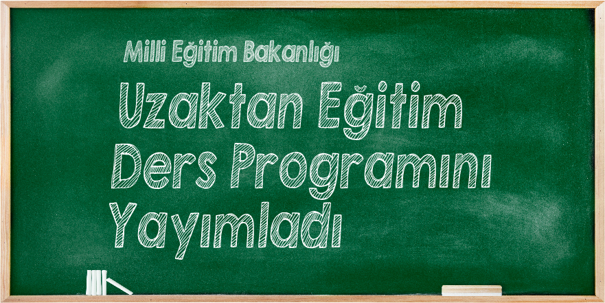 MEB, uzaktan eğitim ders programını yayımladı