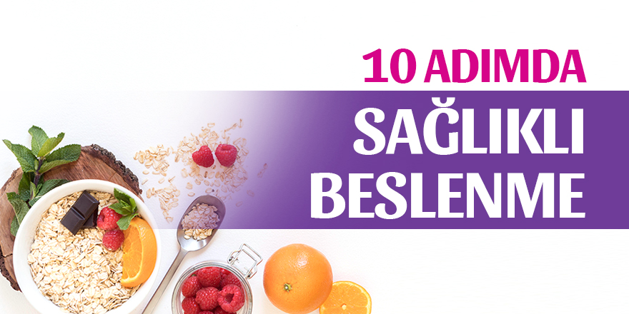 10 Adımda Sağlıklı Beslenme Tabağı