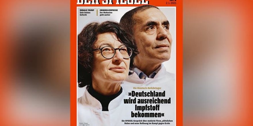 Özlem Türeci ve Uğur Şahin Der Spiegel'in kapağında